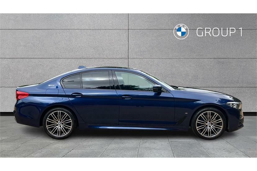 BMW 5 Series 530E M Sport Blue #3