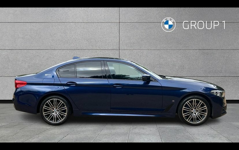 BMW 5 Series 530E M Sport Iperformance Saloon Blue #3