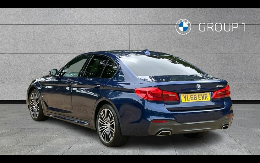 BMW 5 Series 530E M Sport Iperformance Saloon Blue #2