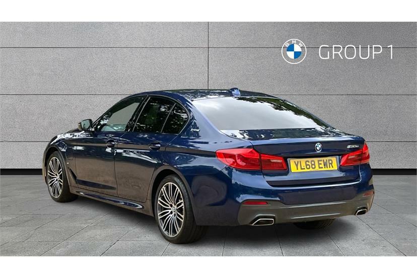 BMW 5 Series 530E M Sport Blue #2