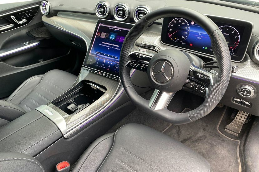 Mercedes-Benz C Class C300h Mhev Amg Line Premium Saloon FG23HZH Silver #5