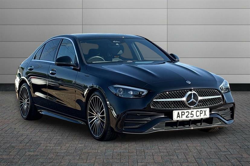Mercedes-Benz C Class C200 Amg Line Premium Plus 9G-tronic Black