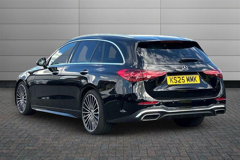 Mercedes-Benz C Class C200 Amg Line Premium Plus 9G-tronic Black #2