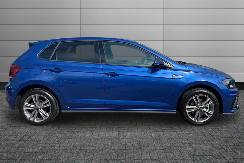 Volkswagen Polo 1.0 Tsi R-line Hatchback 110 Ps DF21VGM Blue #4
