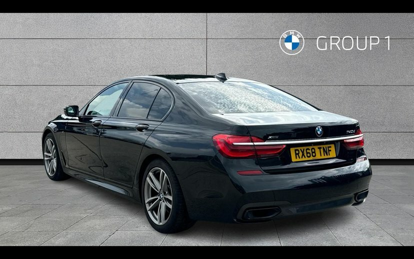 BMW 7 Series 740D Xdrive M Sport Saloon Black #2