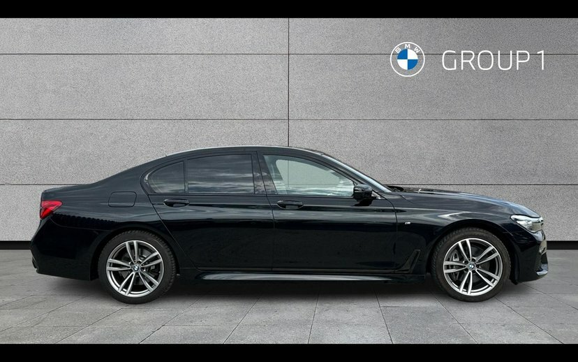 BMW 7 Series 740D Xdrive M Sport Saloon Black #3