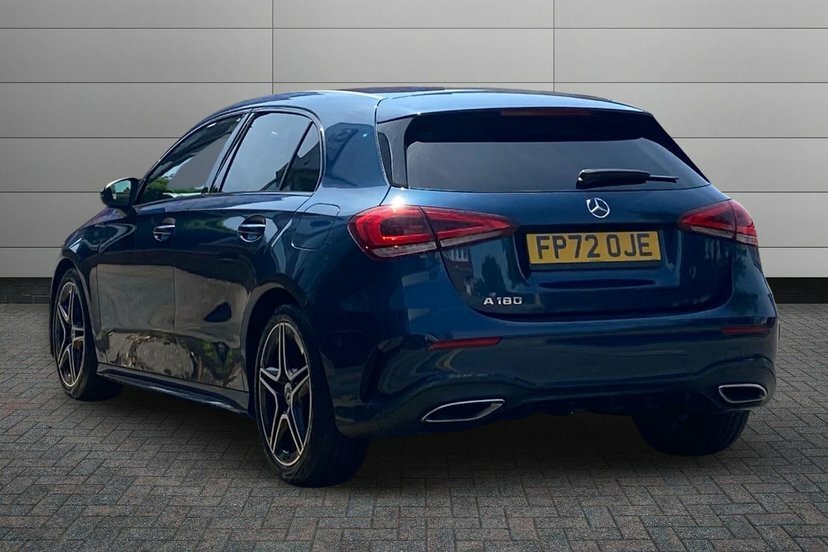 Mercedes-Benz A Class 1.3 A180 Amg Line Executive Hatchback FP72OJE Blue #2