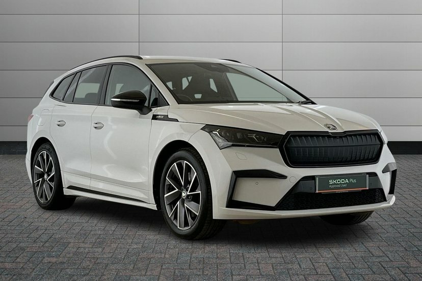Skoda ENYAQ Enyaq Iv 80X Sportline 82 Kwh 265 Ps Single Speed White