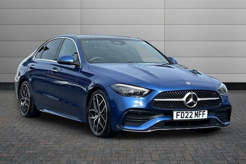 Mercedes-Benz C Class C300 Amg Line Premium Plus 9G-tronic Blue