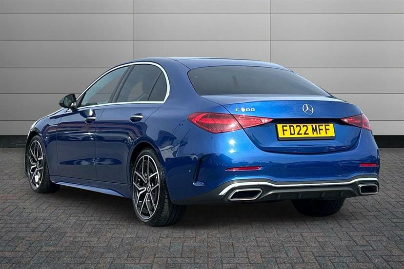 Mercedes-Benz C Class C300 Amg Line Premium Plus 9G-tronic Blue #2