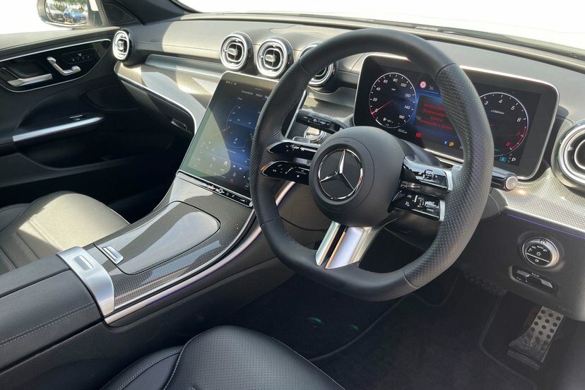 Mercedes-Benz C Class C300h Mhev Amg Line Premium Estate AK73WDT White #5