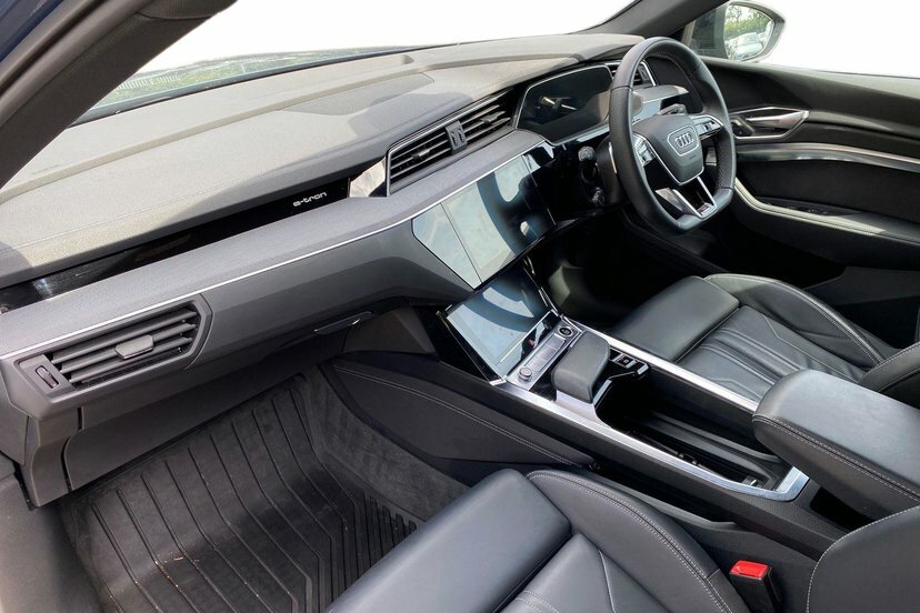Audi Q8 e tron 50 Black Edition Suv Quattro 95K Blue #2