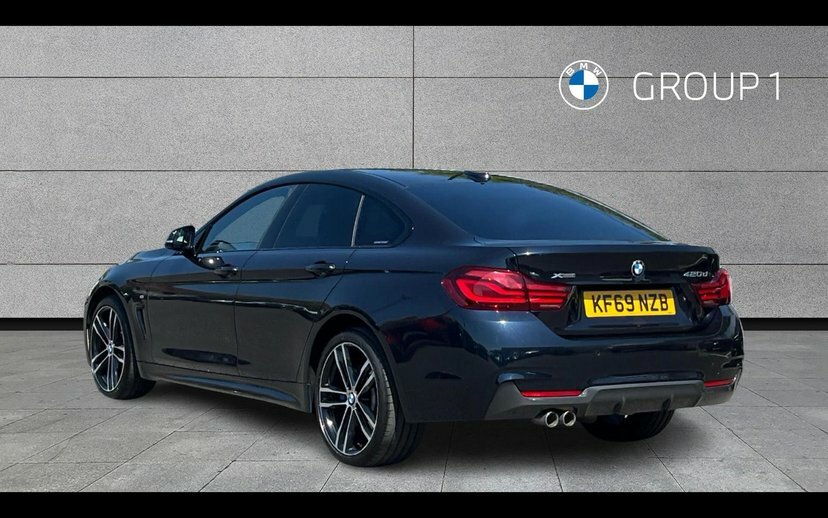 BMW 4 Series Gran Coupe 420D Xdrive M Sport Gran Coupe KF69NZB Black #2