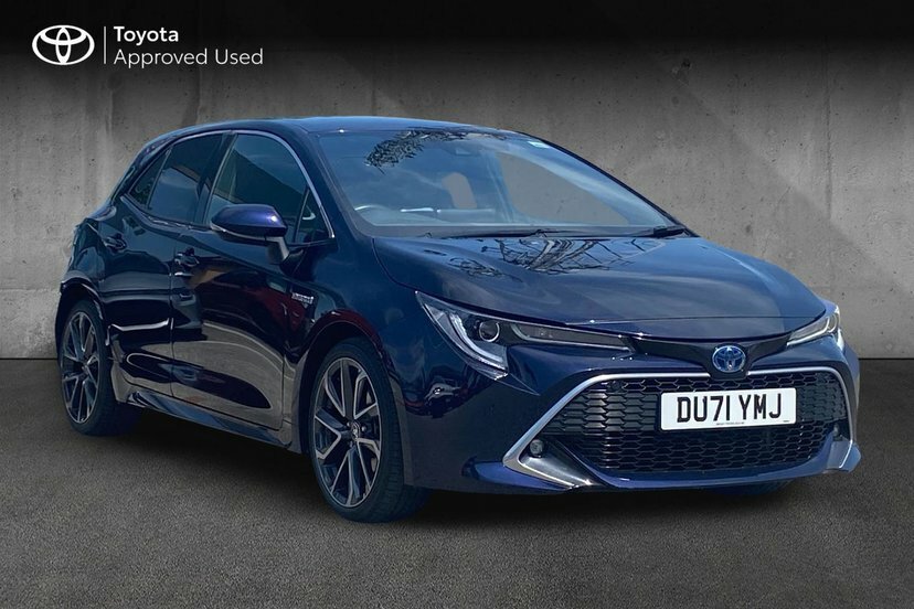Toyota Corolla 1.8 Vvt-h Gpf Excel Hatchback Hybrid Cv Blue