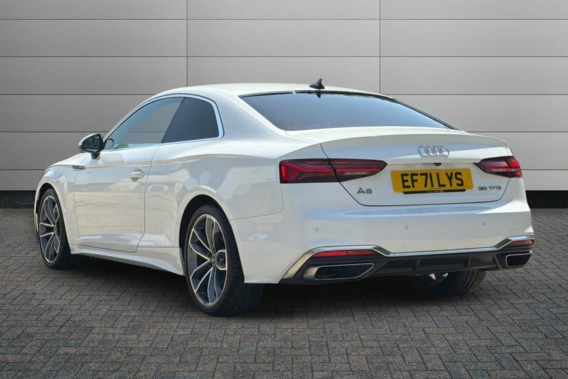 Audi A5 2.0 Tfsi 35 S Line Coupe S Tronic 150 White #3