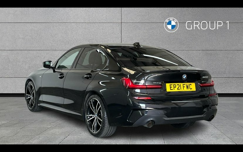BMW 3 Series 320I M Sport Saloon EP21FWC Black #2