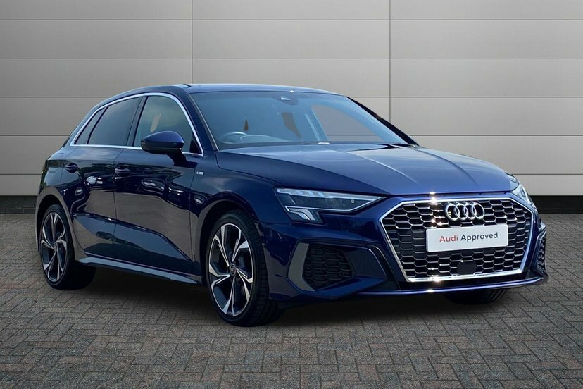 Audi A3 2.0 Tdi 35 S Line Sportback S Tronic 1 Blue