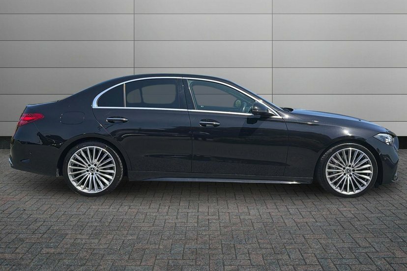 Mercedes-Benz C Class C220d Amg Line Premium Saloon HX22UUD Black #3