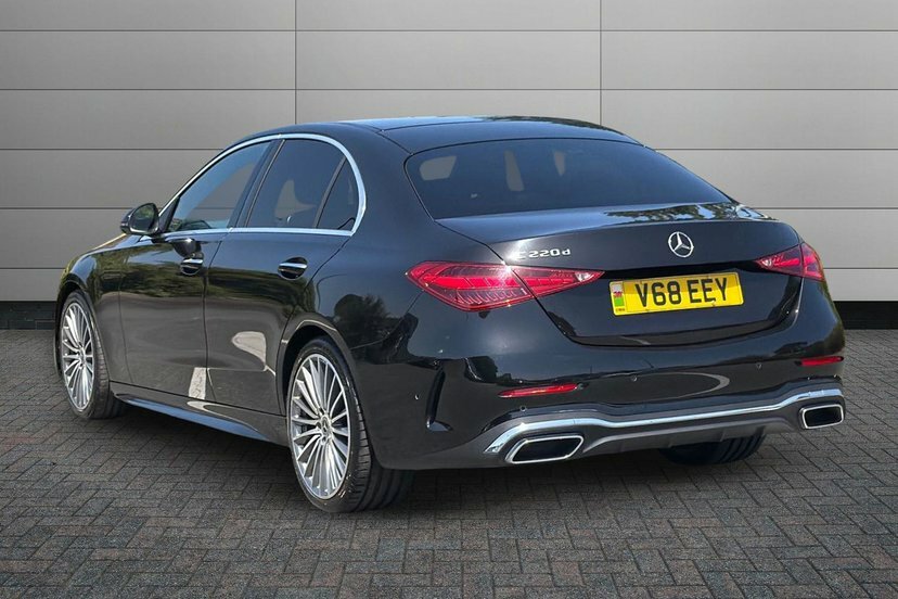 Mercedes-Benz C Class C220d Amg Line Premium Saloon HX22UUD Black #2
