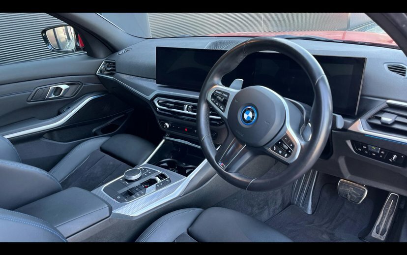 BMW 3 Series 330E M Sport Saloon GF24UFM Red #6