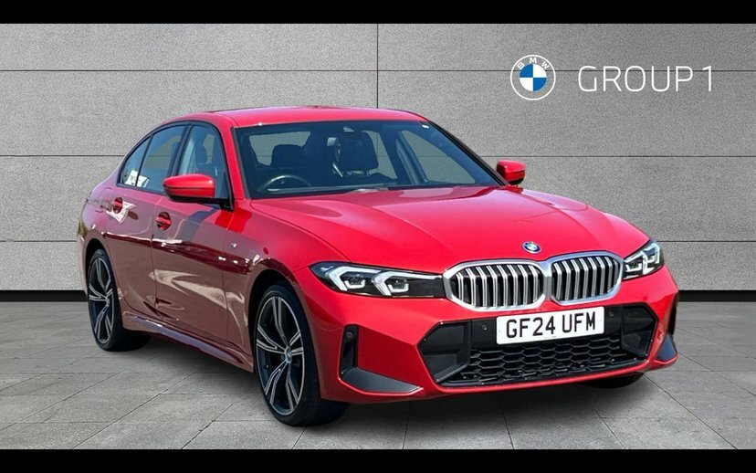 BMW 3 Series 330E M Sport Saloon Red