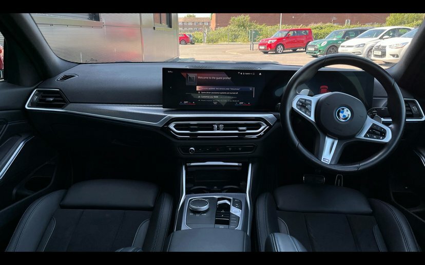 BMW 3 Series 330E M Sport Saloon GF24UFM Red #4