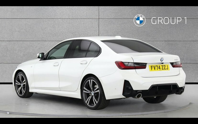 BMW 3 Series 320I M Sport Saloon FV74ZZJ White #2