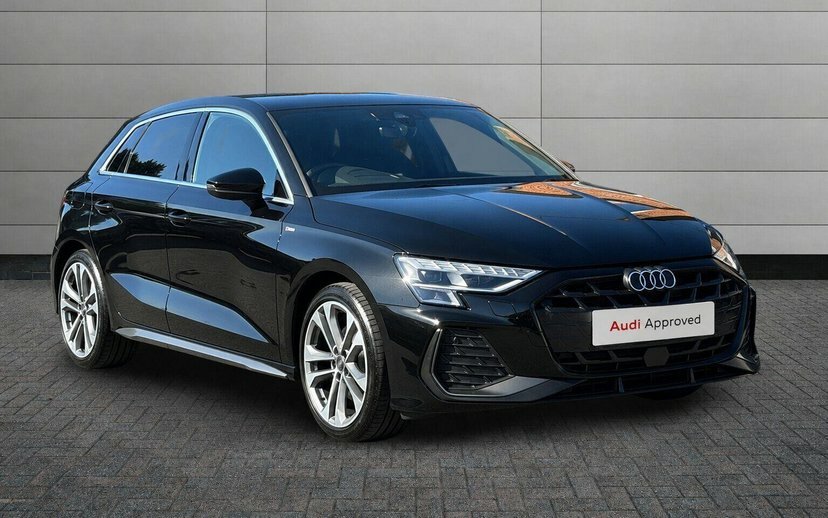 Audi A3 1.5 Tfsi S Line Sportback S Tronic 150 Black