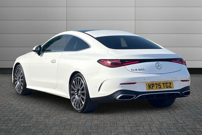 Mercedes-Benz CLE Class Cle200h Mhev Amg Line Premium Plus Coupe White #2