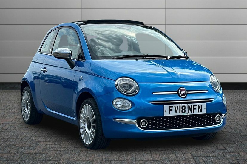 Fiat 500C 1.2 Mirror Convertible 69 Bhp Blue