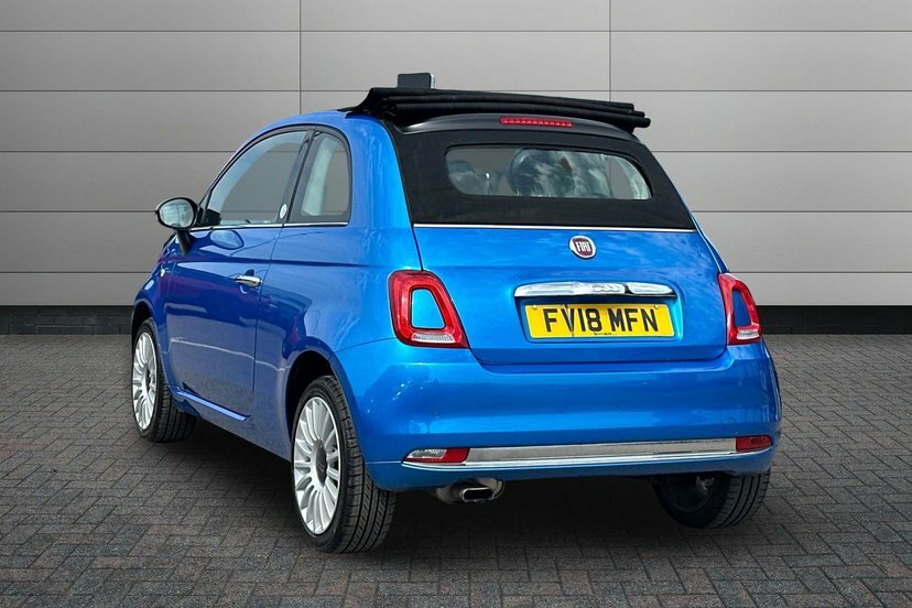 Fiat 500C 1.2 Mirror Convertible 69 Bhp Blue #3