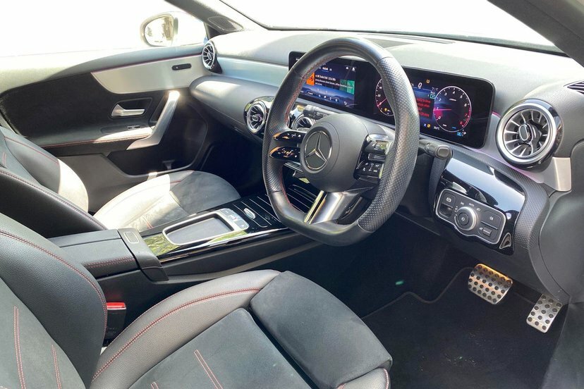 Mercedes-Benz A Class 1.3 A200h Mhev Amg Line Executive Hatchback White #5