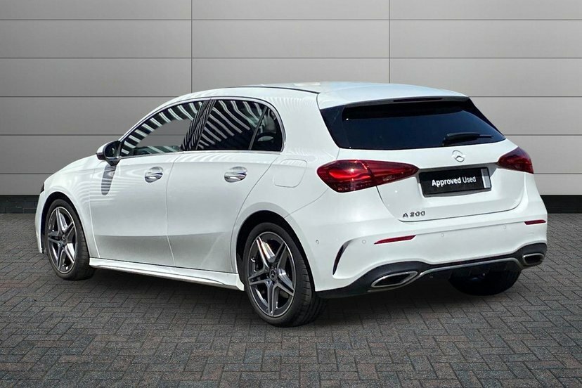 Mercedes-Benz A Class 1.3 A200h Mhev Amg Line Executive Hatchback White #2