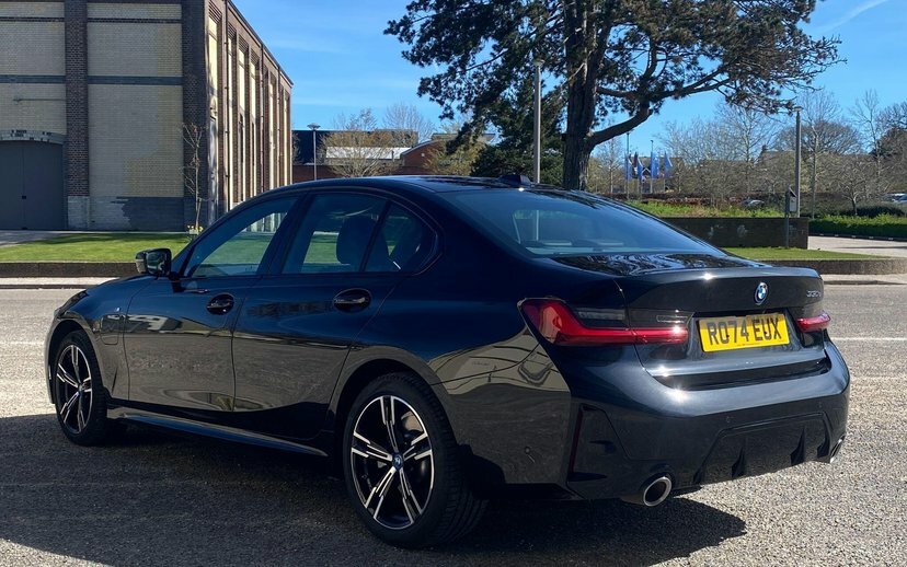 BMW 3 Series 330E M Sport Saloon Black #2