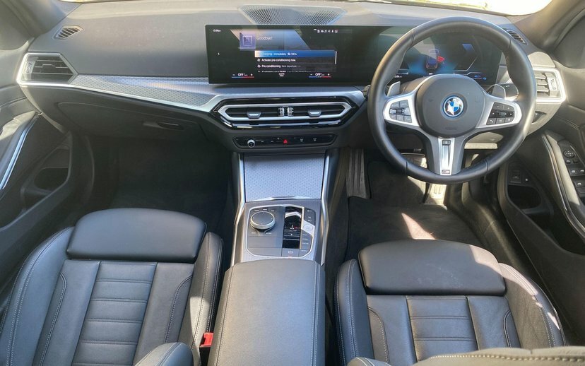 BMW 3 Series 330E M Sport Saloon Black #4