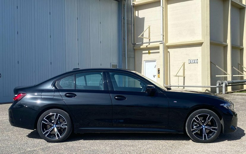 BMW 3 Series 330E M Sport Saloon Black #3