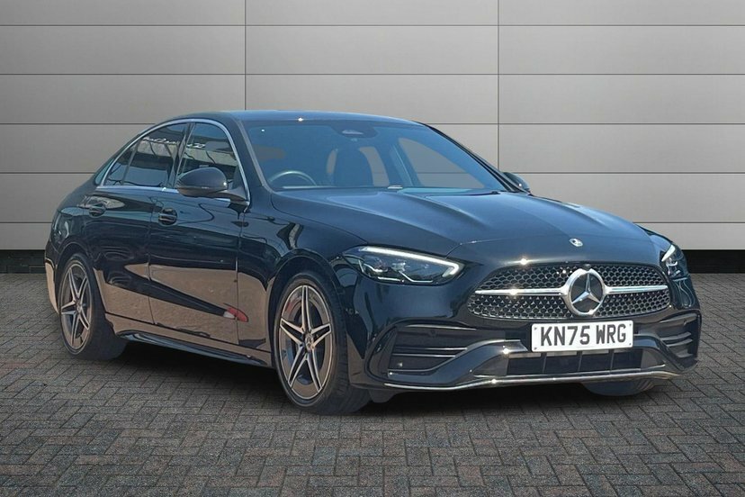 Mercedes-Benz C Class 1.5 C200h Mhev Amg Line Saloon Hybrid G Black