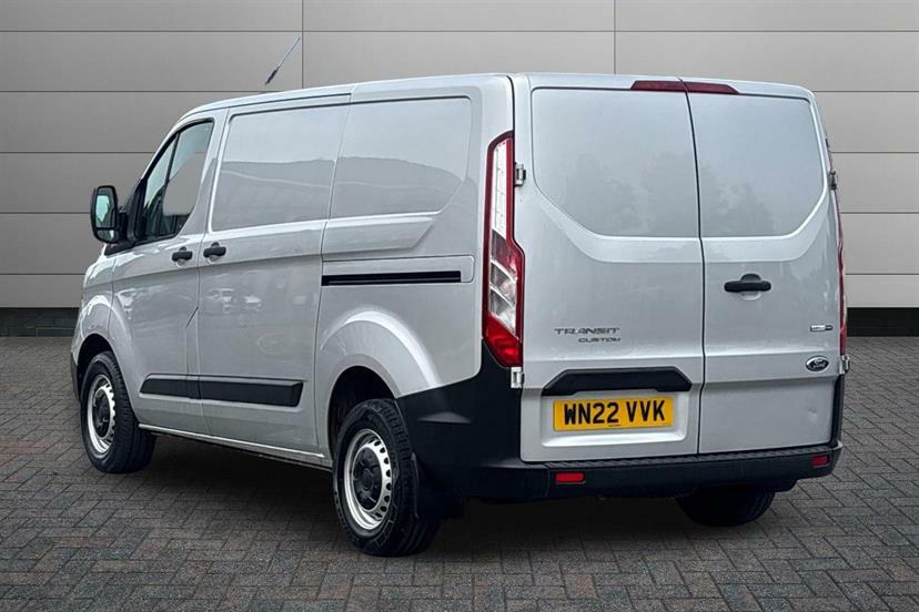 Ford Transit Custom 2.0 Ecoblue Hybrid 130Ps Low Roof Leader Van WN22VVK Silver #3