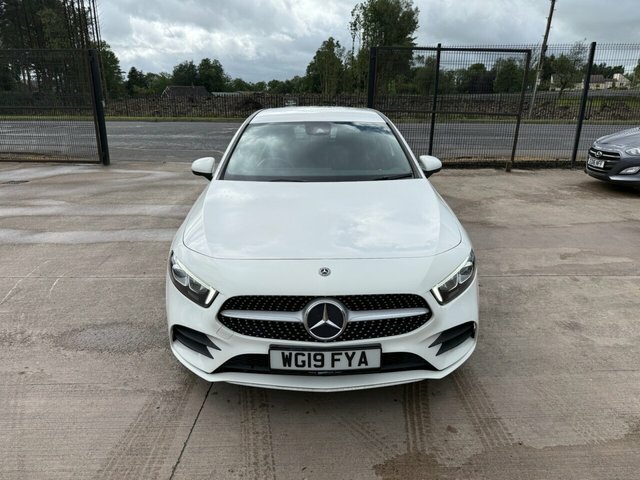 Mercedes-Benz A Class A180d Amg Line Hatchback WG19FYA White #2
