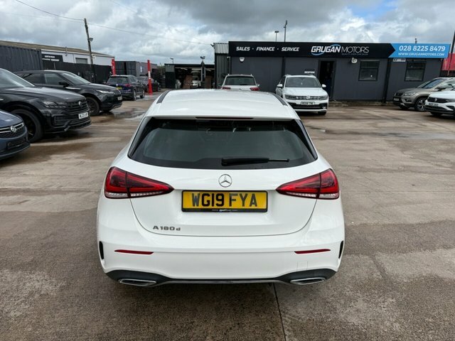 Mercedes-Benz A Class A180d Amg Line Hatchback WG19FYA White #5