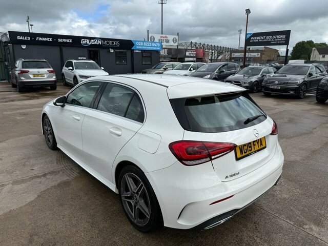 Mercedes-Benz A Class A180d Amg Line Hatchback WG19FYA White #4