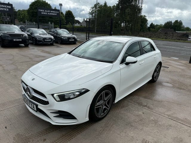 Mercedes-Benz A Class A180d Amg Line Hatchback WG19FYA White #3