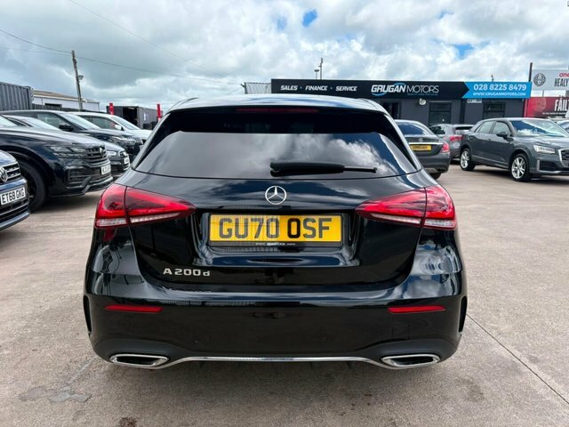 Mercedes-Benz A Class A200d Amg Line Hatchback GU70OSF Black #5