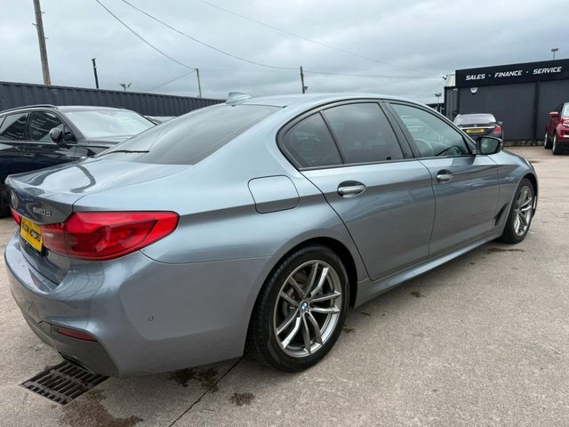 BMW 5 Series 520D M Sport Saloon Blue #3