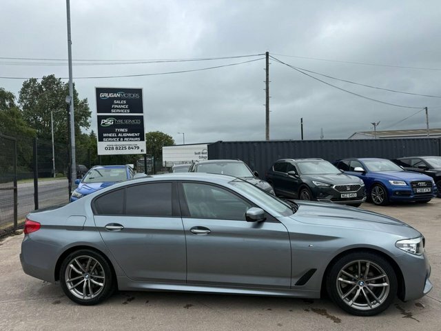 BMW 5 Series 520D M Sport Saloon Blue #2