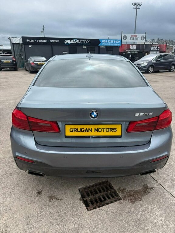BMW 5 Series 520D M Sport Saloon Blue #4