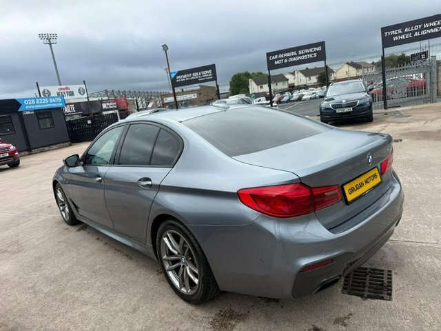 BMW 5 Series 520D M Sport Saloon Blue #5