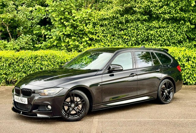 BMW 3 Series Estate HV15NUJ Black #2