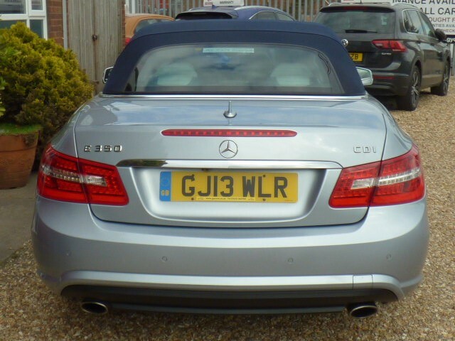 Mercedes-Benz E Class Convertible 3.0 E350 Cdi V6 Blueefficiency Sport, GJ13WLR Silver #5