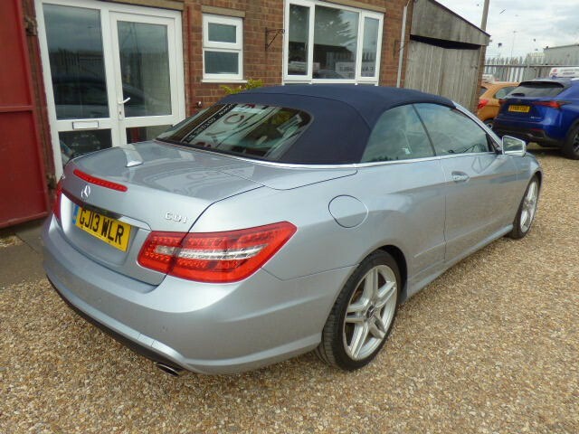 Mercedes-Benz E Class Convertible 3.0 E350 Cdi V6 Blueefficiency Sport, GJ13WLR Silver #4